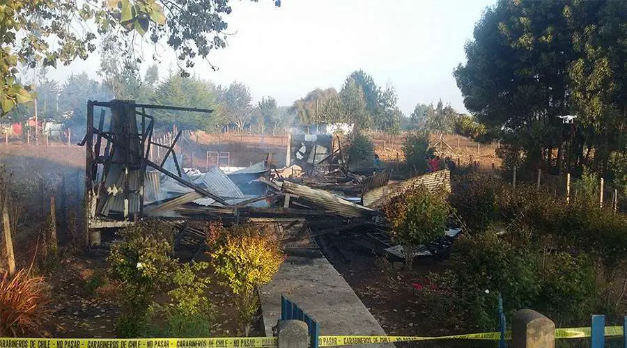Nuevo atentado al sur de Chile deja tres iglesias incendiadas
