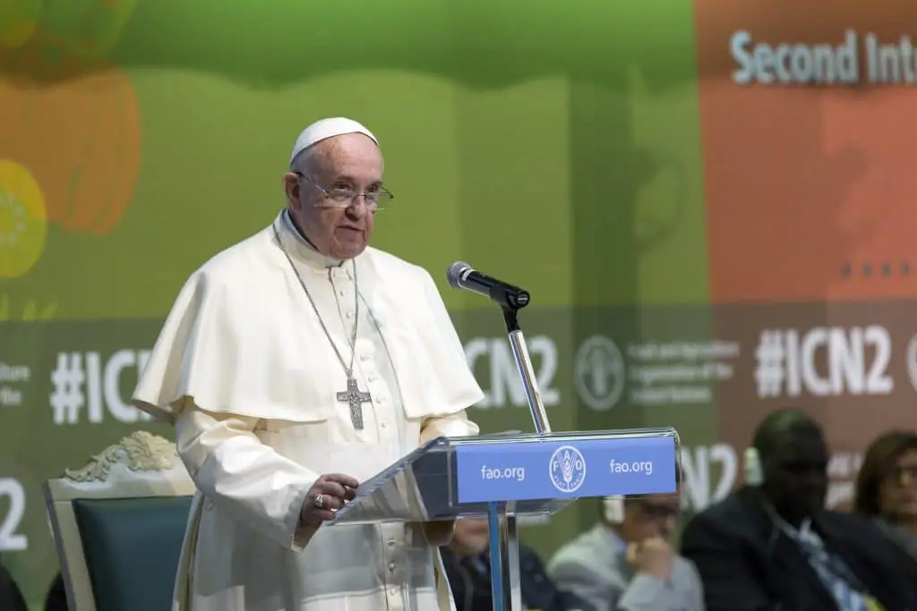 El Papa habla sobre el neomaltusianismo frente a la FAO.