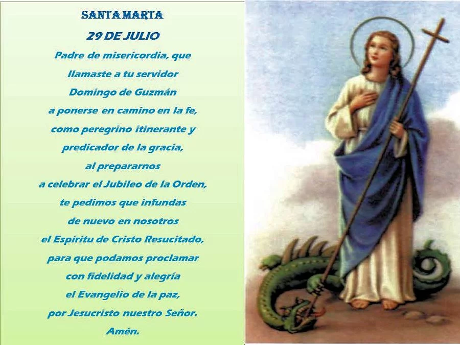 oracion a santa martha