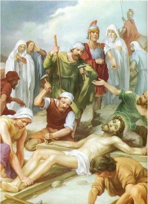 estacion 11 viacrucis